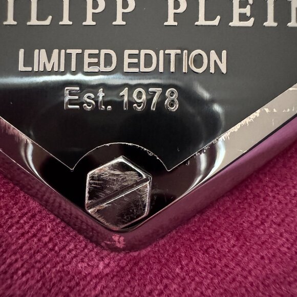 PHILIPP PLEIN Leather Belt Hexagon, Size 115 - Picture 5 of 17